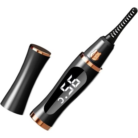 Elektrisk øjenvippebukker - USB hurtig opvarmning, langvarigt buk, nem at bruge - ideel gave til kvinder (sort)