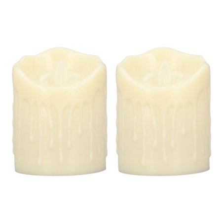 2 st Flamlösa Ljus Lampa Simulering LED Ljus Ljus för Dating Bröllop Förslag