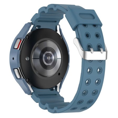 Samsung Galaxy Watch 5 (44mm) / 4 (44mm) klockarmband i silikon med fodral - Blå