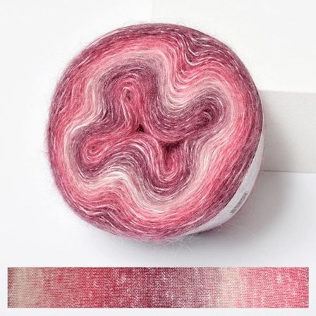 250M Rainbow Mohair Garn Gradient Farge Kakegarn 05 05