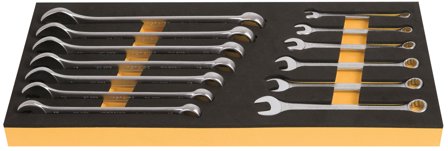 Ironside 102385 Blocknyckelsats 13 delar, 7-19 mm, Skruva