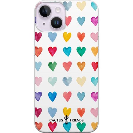 Yhteensopiva Puhelinkuori Apple Apple iPhone 14 Plus Cactus and Friends - Watercolor Love Grid