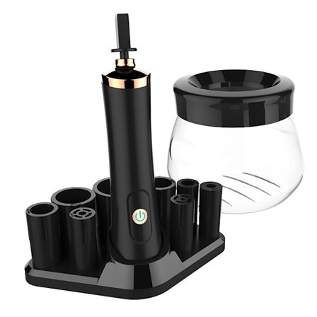 Makeupbørste-renser, sort