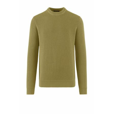BomBoogie Round-neck Strik Grøn, Herre Strik, Størrelse: L