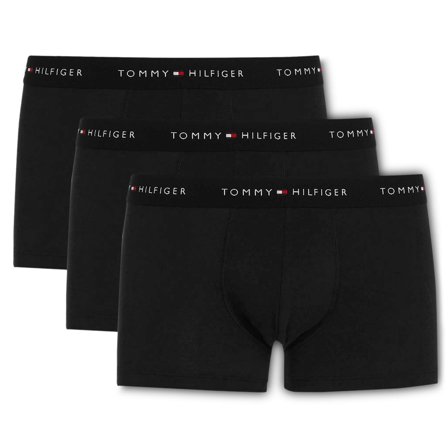 Bokserki Tommy Hilfiger WB 3-pack Czarne dla mężczyzn - Bokserki