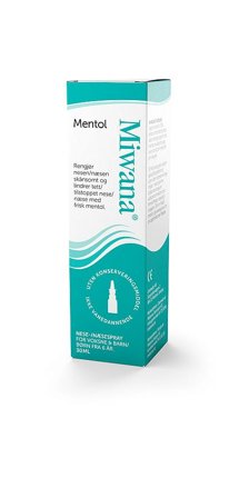 Miwana Næsespray Menthol, Medicin & Pleje, Forkølelse & Næse, Forkølelse