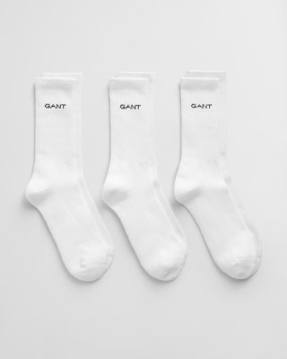 GANT - 3-pack sportssokker til herre white