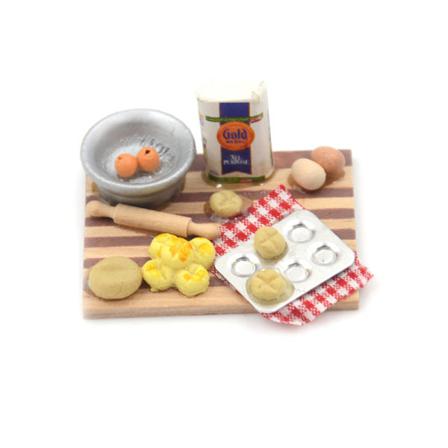 1:12 Dockhus Miniatyr Kök Ägg Mjölk Ombord Set Dollho