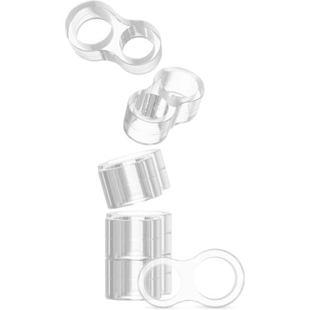 44x23x13mm 6 x Dørhåndtak Stoppere Transparent - - Dørstoppere for å beskytte vegger og møbler - - For dør- og vindushåndtak - - Dørstopper med 