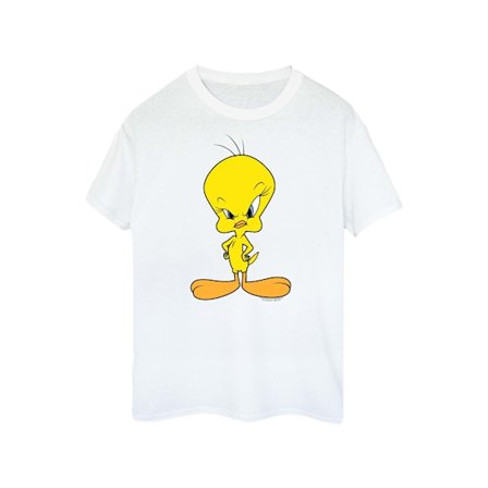 Looney Tunes Dam/Kvinnor Arg Tweety Bomull T-shirt S Vit
