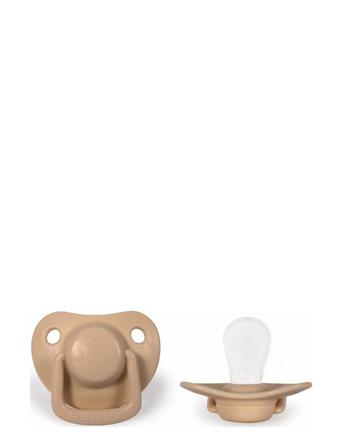 2-Pack Pacifiers - Doeskin 0-6 Months Beige Filibabba