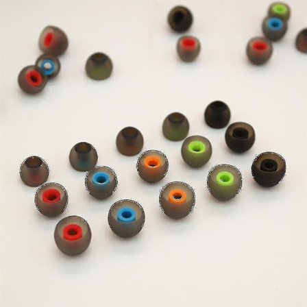 6 stk Myke Silikonerstatningsørepropper In-Ear Hodetelefonørepropper Deksel