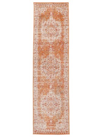Médaillon Nadia Orange Tapis De Couloir Petit Oeko-Tex