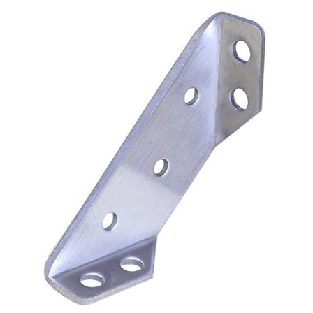 Set med 10 rustfrie stål hjørnebraketter med skruer