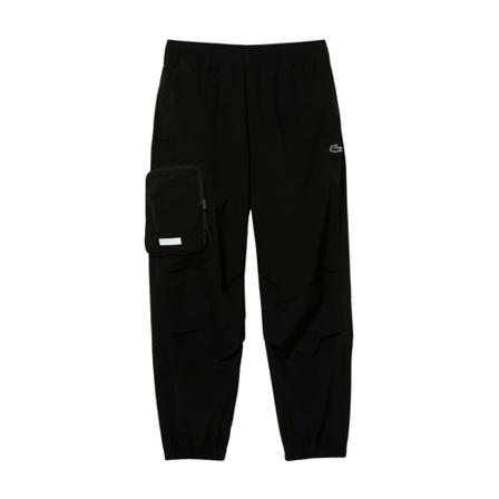 Lacoste, Wide Trousers Zwart, Heren, Maat:S