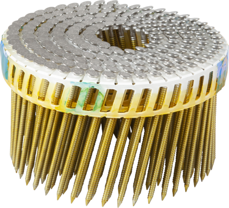 ESSVE 774308 Maskinspiker coil, Ø 2,5 mm, 15°, RFR A4 2,5 x 75 mm, 875-pakning, Innfesting