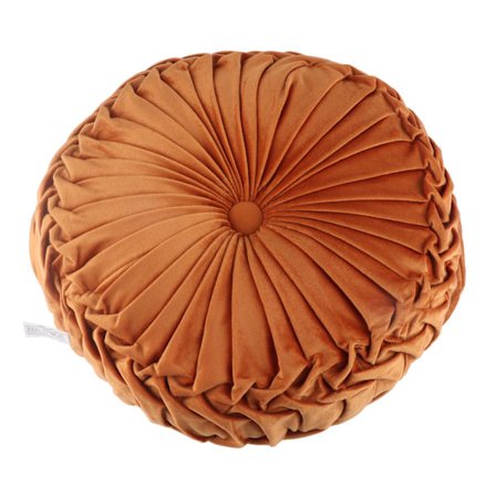 Enfärgad sammet Meditation Kudde Pumpa Plisserad Meditation Kudde för Hem Bäddsoffa Bil Dekor Golv Kudde