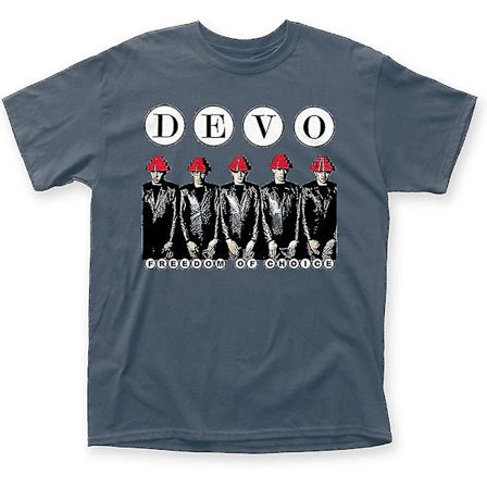 Devo - Freedom Of Choice T-shirt för män, Färg: Indigo
