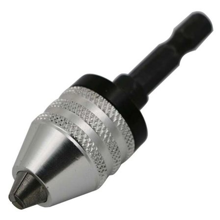 Drill Chuck 0,3-6,5 mm Hurtigutløser Chuck Skrutrekker Chuck Slag Skiftenøkkel Drill Hurtigutløser Chuck 1/4" Drill Adapter Hex Skaft Chuck Drill 