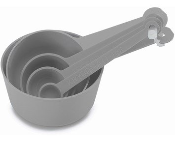 Nordiska Plast Måttsats (5stk delar) Grå - Klassisk måttsats i fem delar, grå