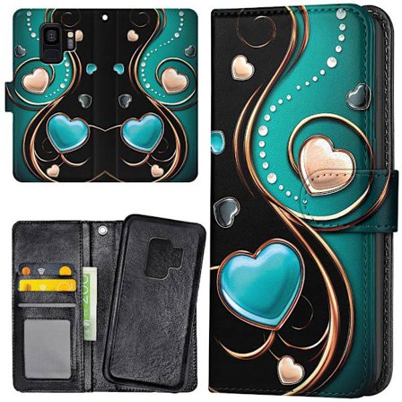 Huawei Honor 7 - Plånboksfodral/Skal Hjärtan