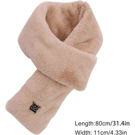 Lämmitettävät huivit naisille, lämmityshuivi, pestävä sähköhuivi | Pehmeä USB-sähkölämmitteinen huivi talven kaulakääre sisä- ja ulkokäyttöön