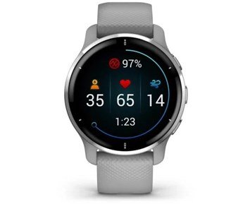 Garmin-Venu 2 Plus - Powder Gray - B-vare-Smartklokke utstyrt med GPS og treningsapper -Personal training-Smartklokker