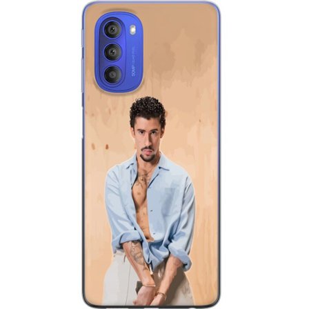 Yhteensopiva Puhelinkuori Motorola Moto G51 5G Bad Bunny Super Bowl-inspiroima grafiikka, jossa NFL-trofe ja San Franciscon silta urheilusuunnitteluss
