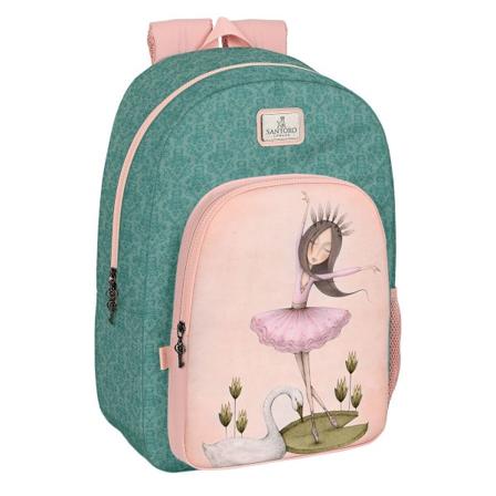 Skolryggsäck Santoro Swan lake Grå Rosa 30 x 46 x 14 cm