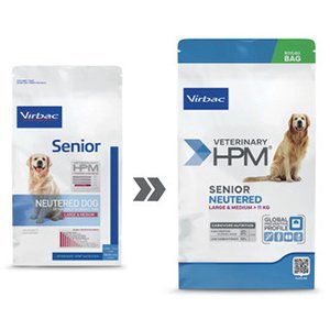 Virbac HPM Senior Dog Neutered, L & M 12kg