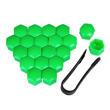 40 kpl 17mm/19mm auton pyöränkansien pultit VIHREÄ 19mm