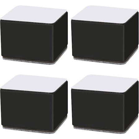 Möbelhöjare - 60*60*50mm Kvadratisk Svart Boosterkudde 1*4st