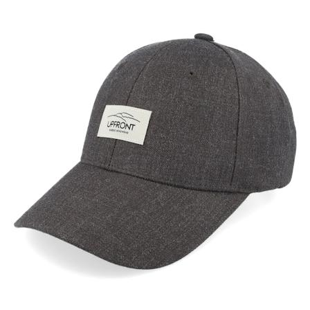 Upfront - Grigio adjustable Cappellino - Haakon Hard Low Baseball Cap Dark Grey Melange Adjustable @ Hatstore