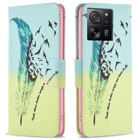 Wonderland Xiaomi 13t / 13t Pro / Redmi K60 Ultra Läppäkotelo - Feather And Birds