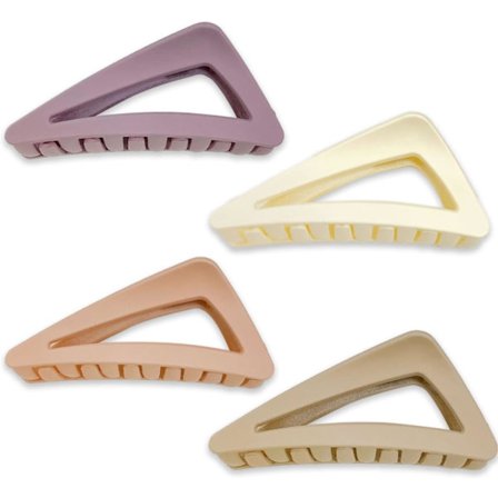 4 Stora Hårclips i Färg, Halksäkra, för Kvinnor