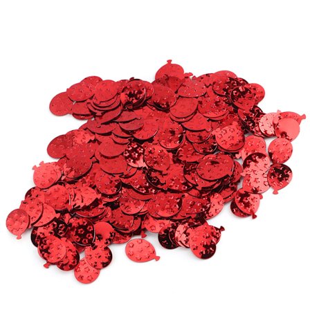 60g/pose fødselsdag bryllup fest ballon farverige pailletter konfetti dekoration fest pynt forsyninger rød ballon