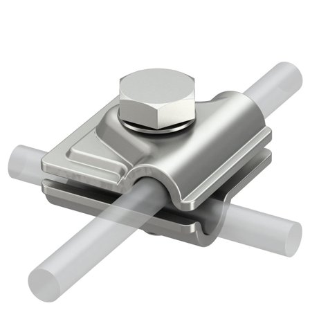 Obo Bettermann 5311551 Kopplingsklämma för runda ledare Ø8-10 mm Obehandlad, Jordning & åskskydd