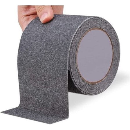 Grå Halkskyddande Tejp med Lim 5 mx 2.5 cm