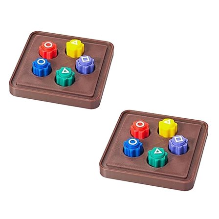 Korean Traditional Gonggi - Jack Stone -pelisetti, inspiroitu Squid Game 2:sta (5 kpl + jalusta)