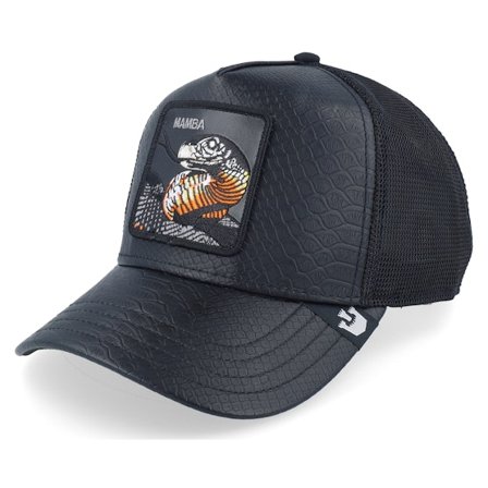 Goorin Bros. - Noir trucker Casquette - Hatstore Exclusive x Mamba #5 Black Snakeskin A-Frame Trucker @ Hatstore
