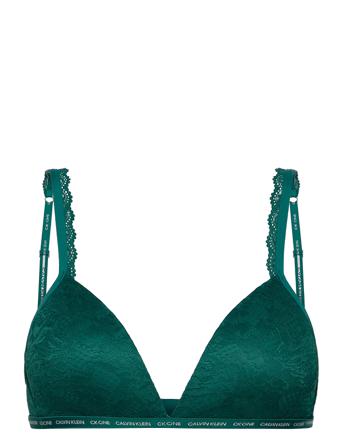 Lightly Lined Triangle Lingerie Bras & Tops Soft Bras Triangle Bras Grön Calvin Klein