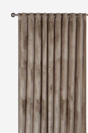 Cellbes of Sweden - Gardinlängd sammet 2-pack - mullvad - - 140 x 250 cm
