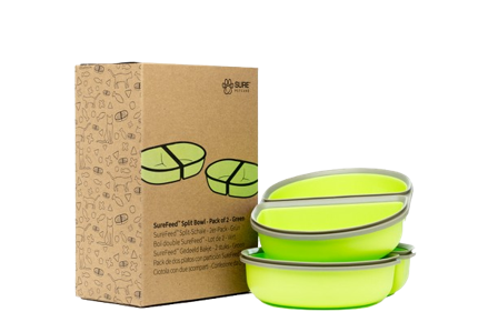 SureFeed - Ekstra matskål - grønn / delt 2-pk - Katt - Matplass og vannfontener for katt - Matskåler og vannskåler - ZOO.no