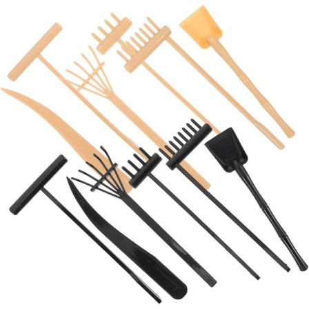 Hiekkalaatikko 12 kpl Zen-puutarhan haravasetti Japanilainen Zen-hiekkapuutarhatyökalu