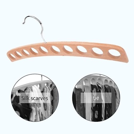 10 Reiän Puinen Liukumaton Solmioteline Säilytysteline