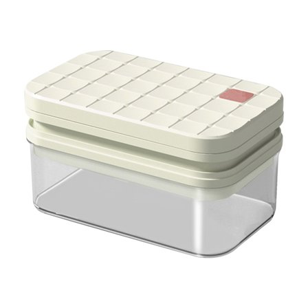 Stor Kapacitet 56 Rums Isterningebakke med Låg og Beholder til Hjemmebrug