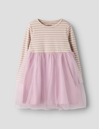 name it Nmftaias Ls Tulle Dress - Pink - 104