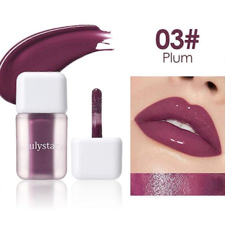 6 farve Lip Lipstick Water Gloss Tint, Fugtgivende Vandtæt Flydende Læbestift, Ikke-klæbende, Høj Pigmentering, Langtidsholdbare Farver