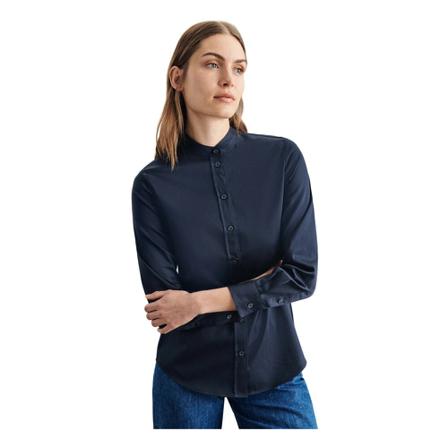 Seidensticker Stand-Up Blouse Slim fit , Blauw , Dames , Maat: S