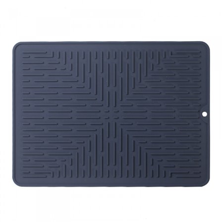 Silikone opvaskemåtte, tørremåtte til køkkenbord, varmebestandig måtte, nem rengøring af drypbakke, skridsikker opvaskemåtte (15"×11")
